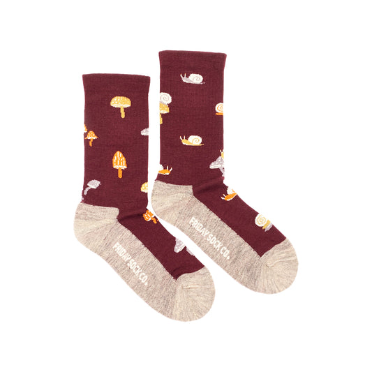 Women’s Mushroom Merino Wool Socks