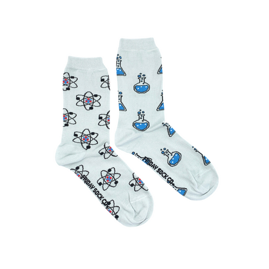 Women's Atom & Beaker Science Socks